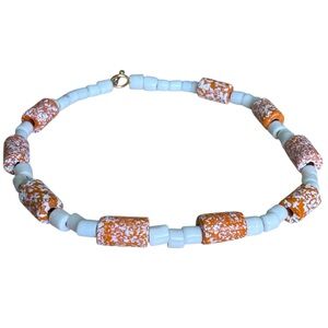 Ghana Recycled Glass Bead Necklace – Bold & Bright